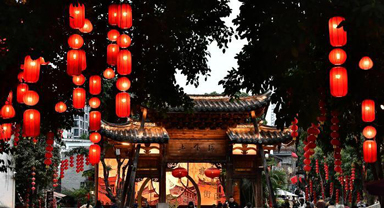 福州上下杭張燈結彩年味漸濃